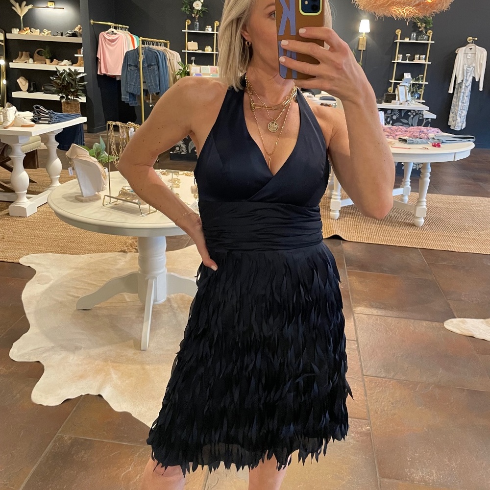 Navy Party dress and wrap